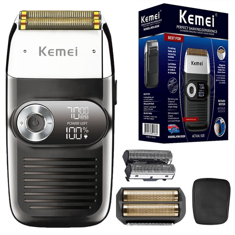 Jual 2026 Rechargeable Hair For Men Electric Beard Electric Razor Bald ...