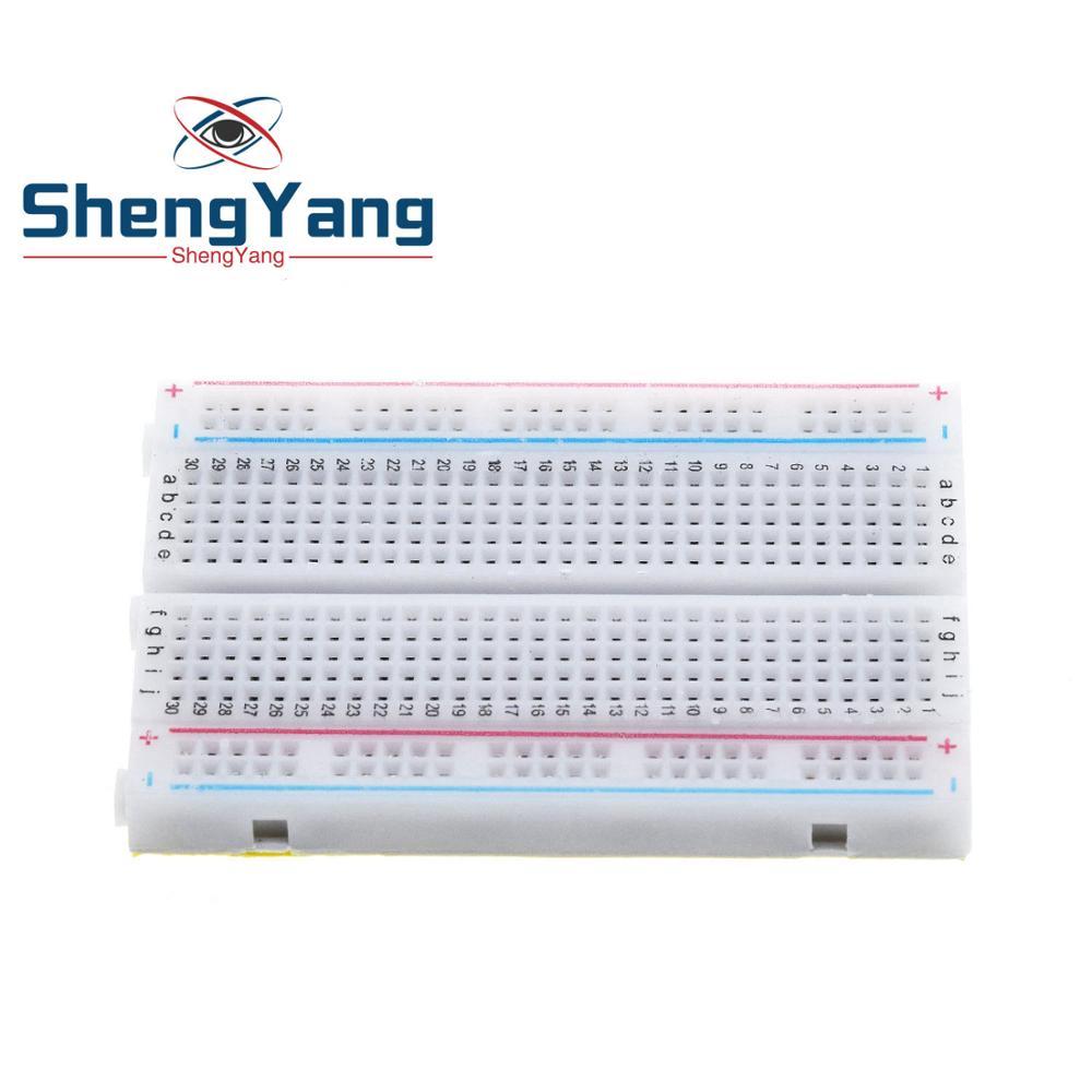 Jual TZT 1 Pcs New 400 Tie Points Solderless PCB Breadboard Mini ...