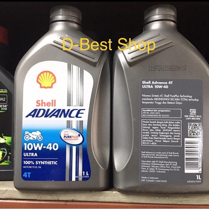 Jual Shell Motor Advance Ultra 4T Sae 10/40 -1L | Shopee Indonesia
