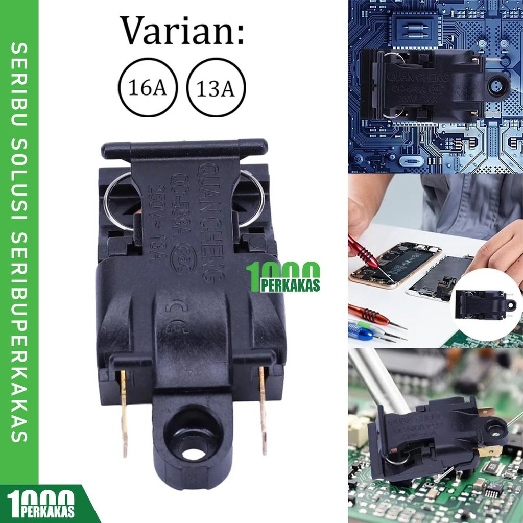 Jual Saklar Switch Thermostat Teko Listrik 13A 16A AJ56 1P / Spare Part ...