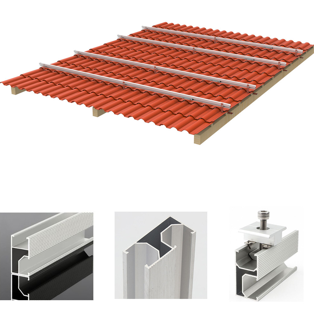 Jual Solar Panel Brackets Photovoltaic Panel Roof Mounting Rails Solar ...