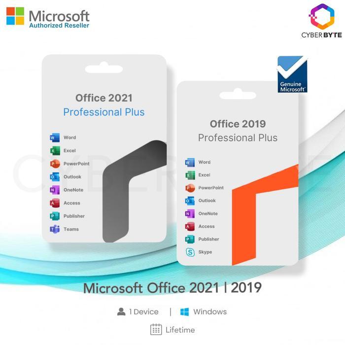 Jual Microsoft Office 2021 2019 Professional Plus Retail ORIGINAL ...