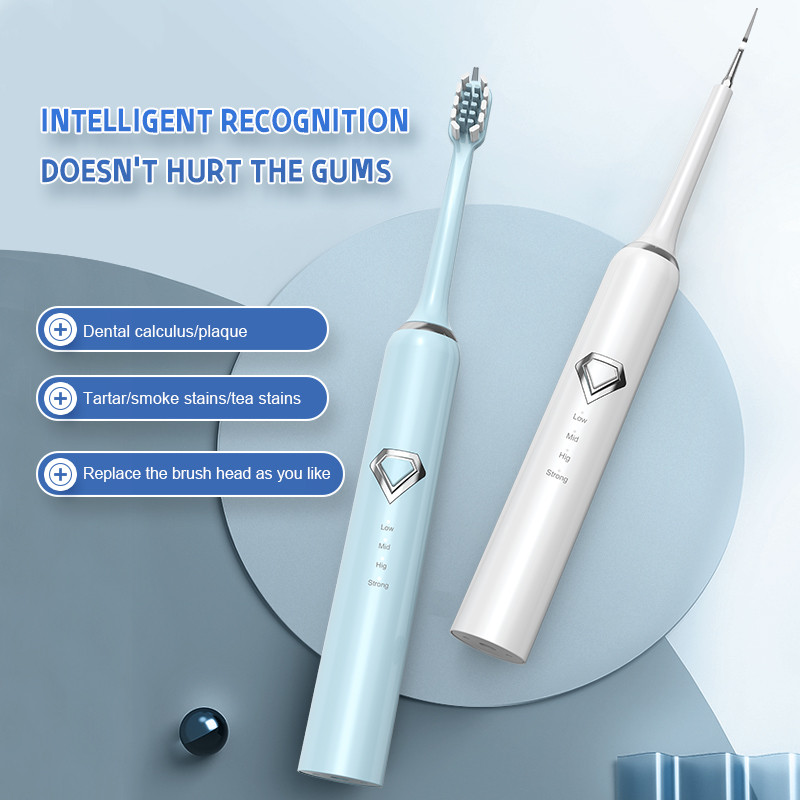 Jual Ultrasonic Electric Sonic Dental Scaler Tooth Stains Remover 4 ...