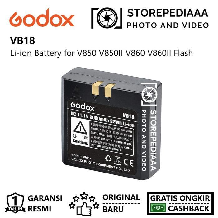 Jual Godox Vb18 Vb-18 Lithium Battery For Godox Ving Speedlite Series ...