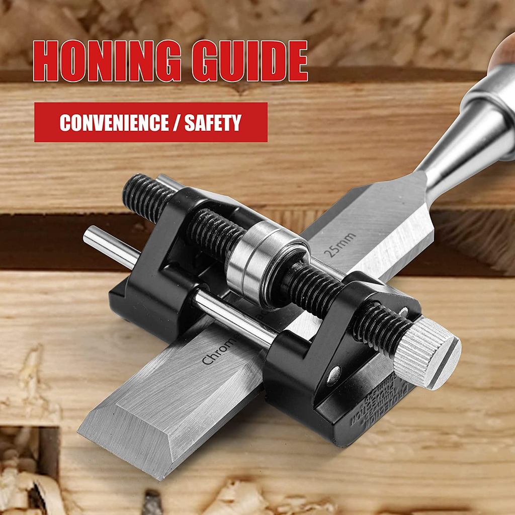 Jual EZARC Honing Guide for Chisels Planes Sharpening Jig Guide Kit ...