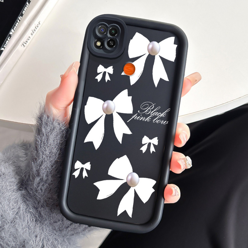 Custodia EASSGU Per Redmi 9C/9C NFC/10A: Pelle PU Con Portafoglio E Supporto, Nera - 3