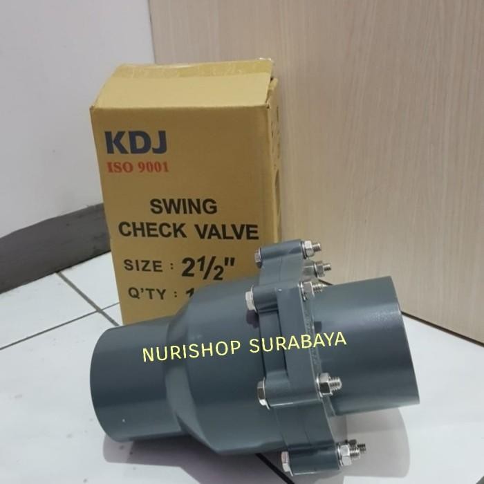Jual Do- Check Valve 2,5 inch Kdj swing Checkvalve pvc 2,5 2.5