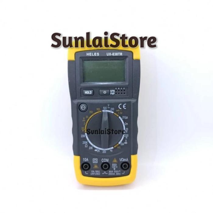 Jual Multitester Multimeter Digital Heles Ux-838Tr 838 Original ...