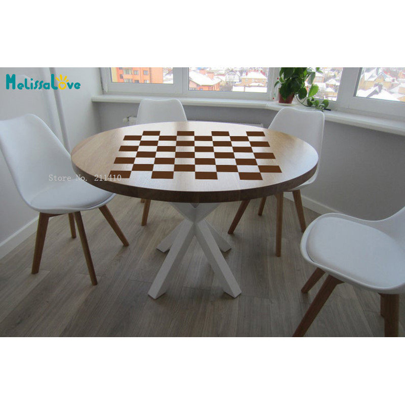 Jual Chess and Checker Game Board Vinyl Decal Table Sticker ...
