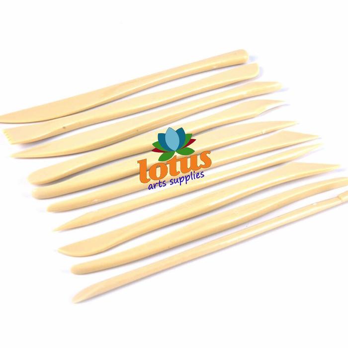 Jual ugul- Lotus Clay Knife Plastik Set 10 Alat Ukir Fondant Modelling ...