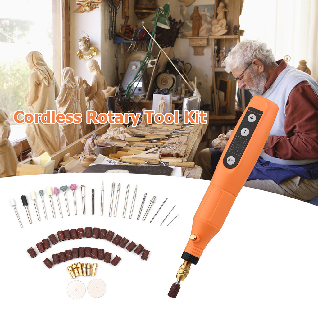 Jual Mini Electric Grinder Set Cordless Drill Rotary Tool Wood Carving ...