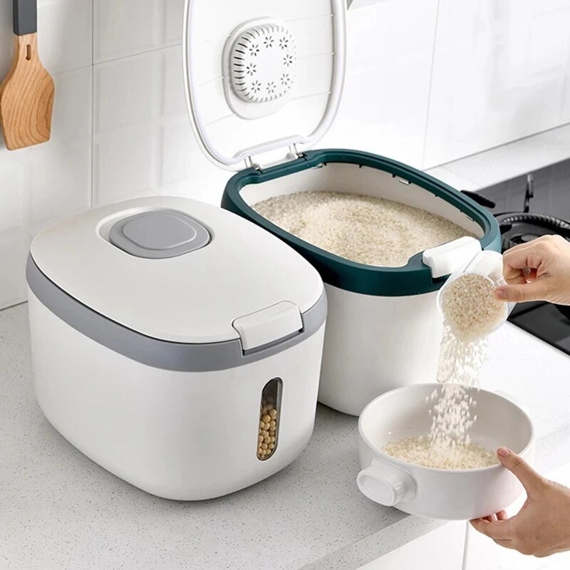 Jual Insect Proof Moisture Proof Rice Box Grain Sealed Jar Kitchen ...