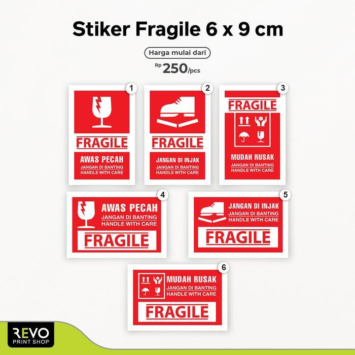 Jual STIKER FRAGILE 6 X 9 CM | Shopee Indonesia