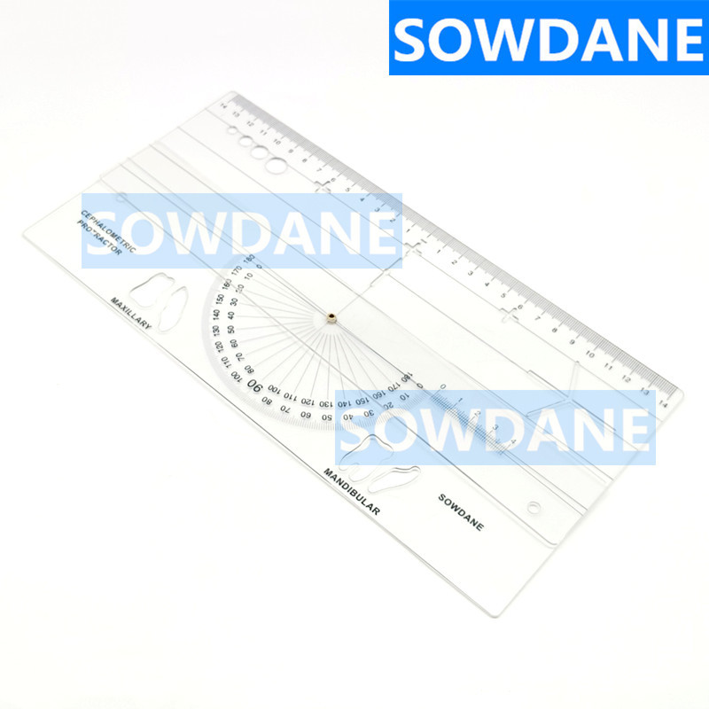 Jual New Dental Guide Plate Dental Cephalometric Ruler X-ray Protractor ...