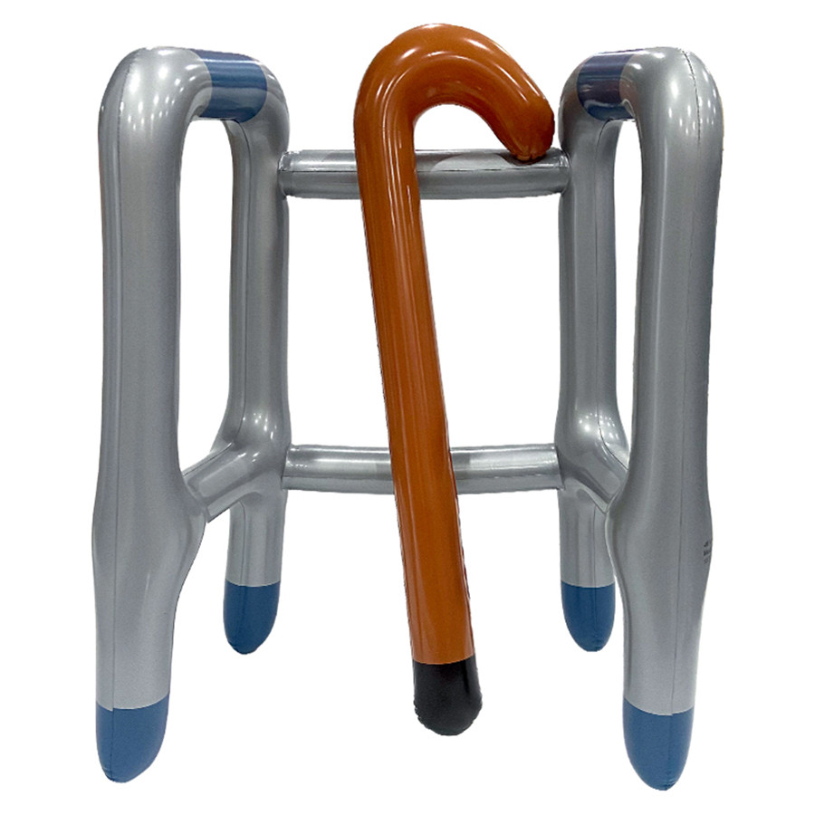 Jual Inflatable Walker And Cane Old Age Costume Accessories Prop For ...