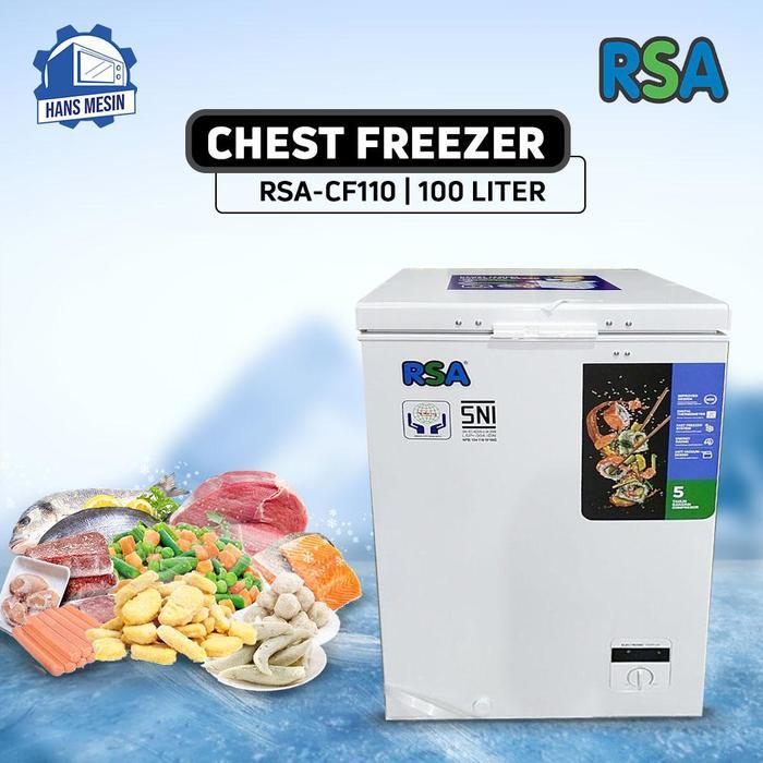Jual RSA CHEST FREEZER CF-110 / CF 110 / CF110 / 100 LITER - STANDART ...