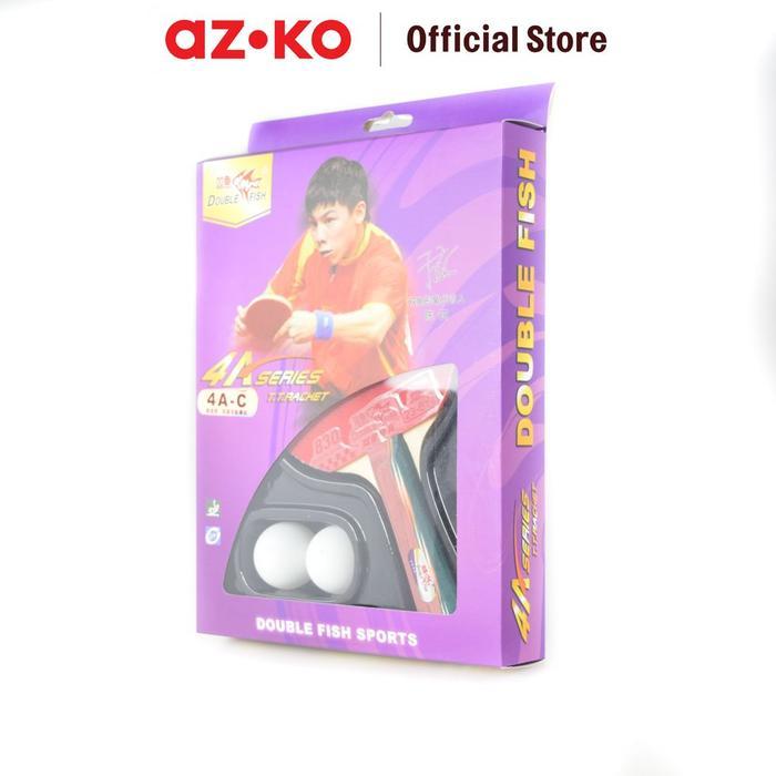 Jual AZKO DOUBLE FISH SET BAT TENIS MEJA 4A-C BET TENNIS RACKET ...
