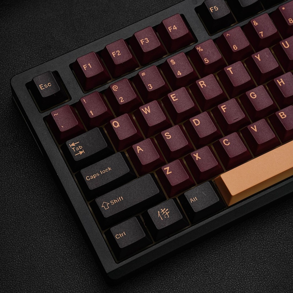 Jual Red Samurai Mechanical Keyboard GMK Keycap Spanish French Russian ...