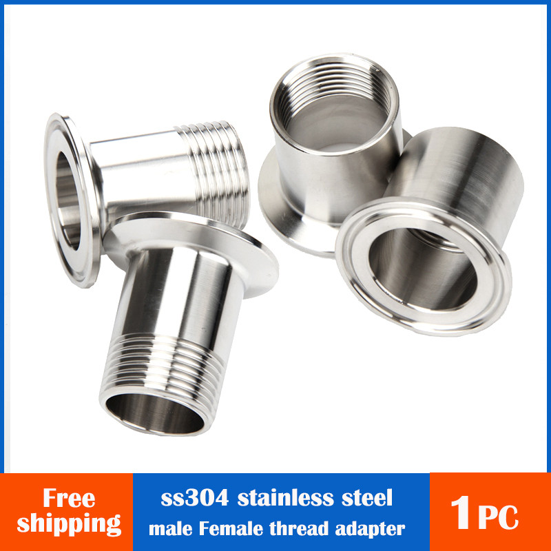 Jual JUAL Stainless Steel Male And Female Threaded Connectors Tri Clamp ...