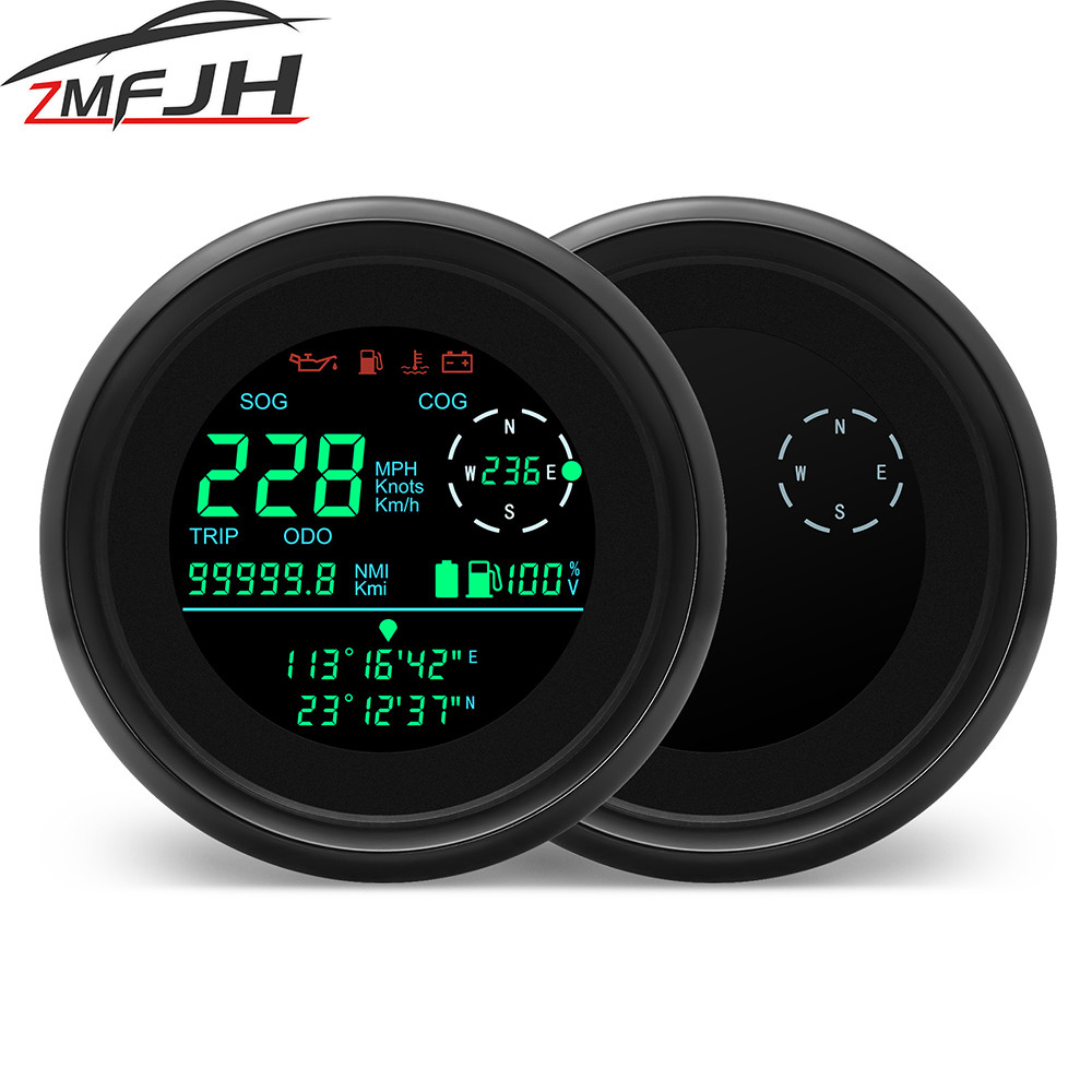 Jual Terbaru 85mm Multi-functional Gauge Speedometer Compass TRIP ODO ...