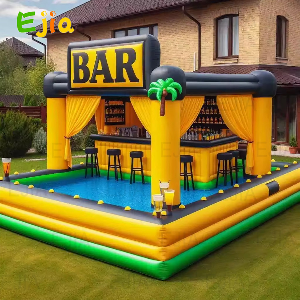 Jual Inflatable Pool Bars Inflatable Ride-Ons Floating Water Waterproof ...