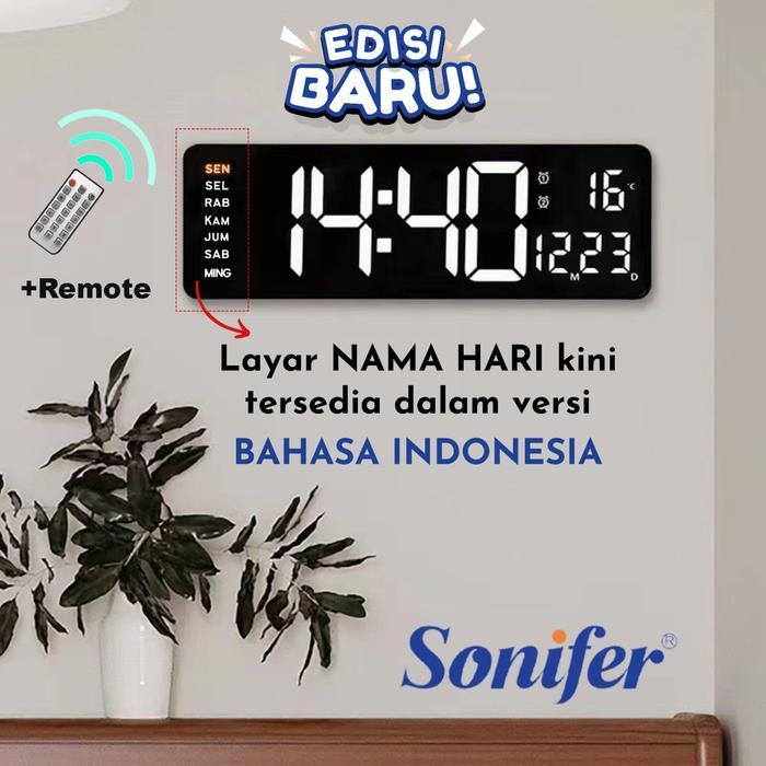 Jual Sonifer Jam Dinding Timer Digital / Jam Countdown / Jam Stopwatch ...