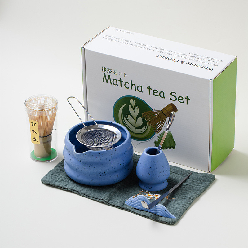 Jual Matcha Set Ceramic Tea Bowl Traditional Japanese Tea Making Tools ...