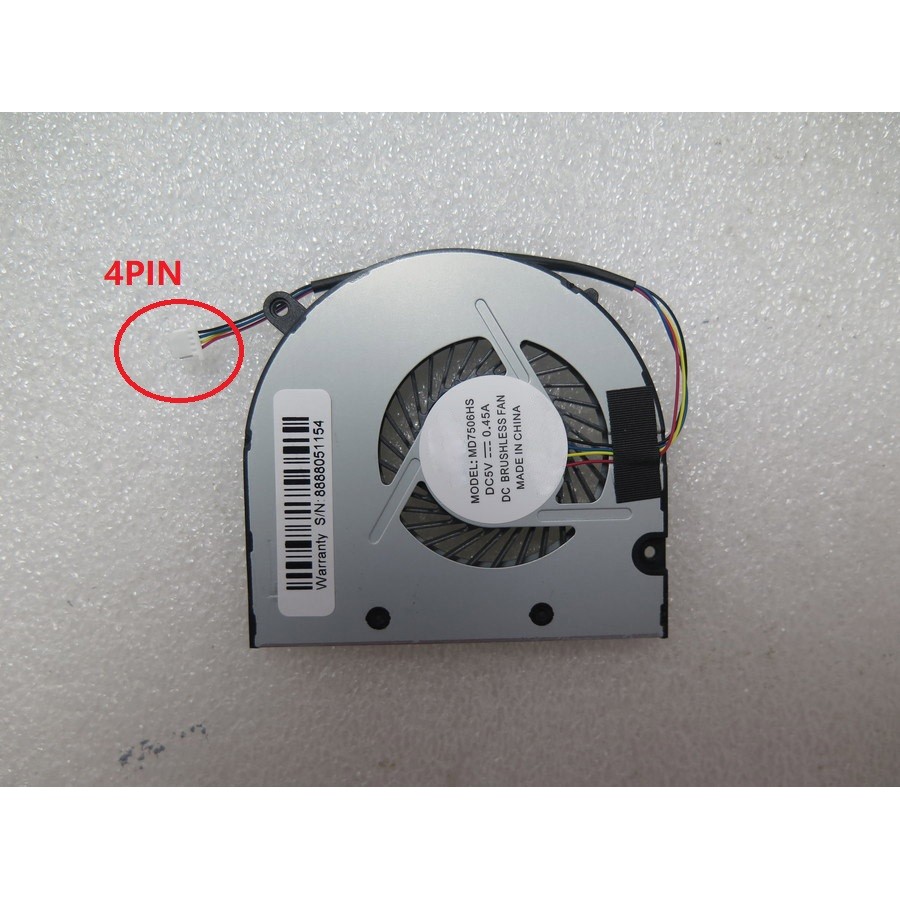 Ventola Di Raffreddamento CPU Portatile Per Laptop – MD7506HS DC5V 0,45A, Compatibile Con Miko, Silenziosa E Con Sensore Di Temperatura