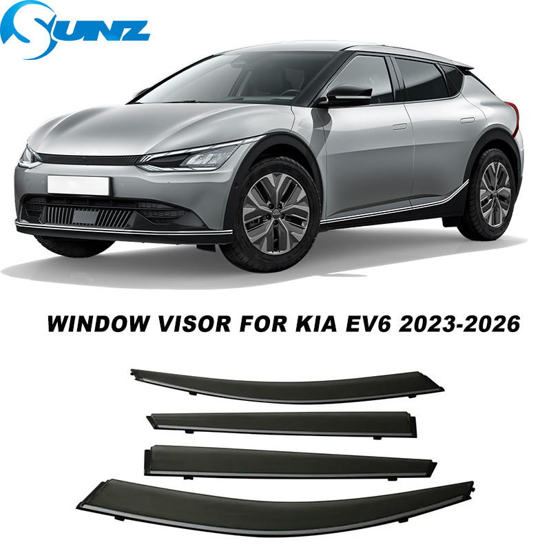 Jual Car Window Visor For Kia EV6 2023 2024 2025 2026 4pcs Weathershied ...