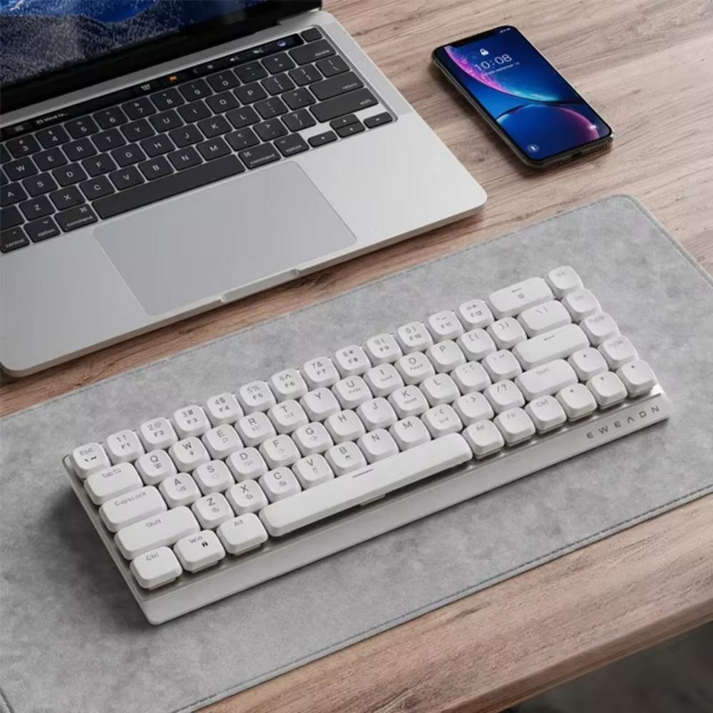 Jual EWEADN MK68 Mechanical Keyboard Wireless Tri-Mode Low Switch ...