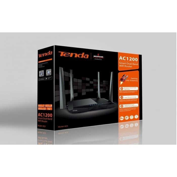 Jual Tenda Ac6 Ac1200 Smart Dual-Band Wireless Router Resmi | Shopee ...
