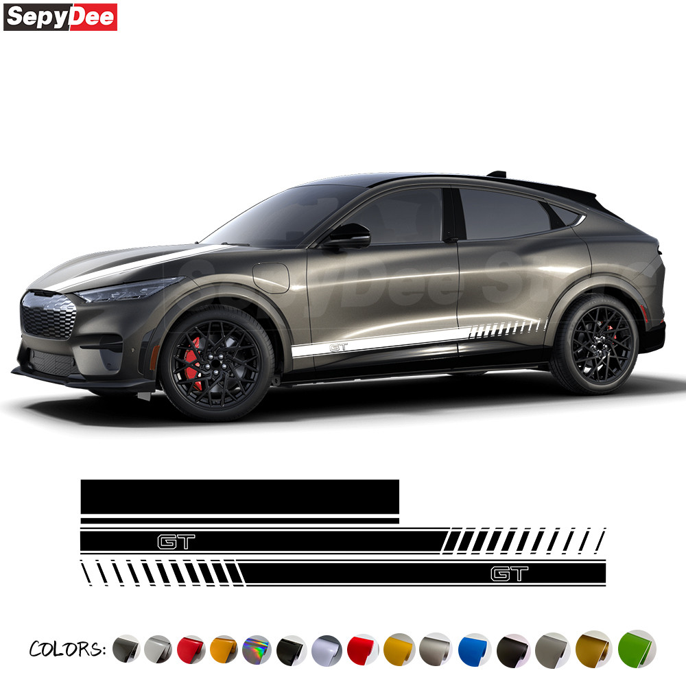 Jual Racing Sport Car Hood Bonnet Door Side Sticker for Ford Mustang ...