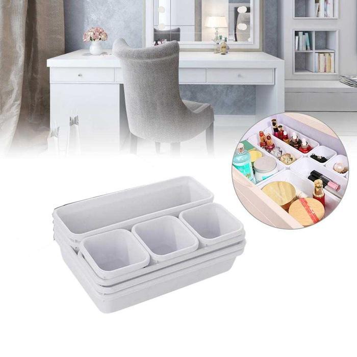 Jual TERLARIS Kotak Pems Organizer Laci Drawer Divider Box Plastik 8 ...