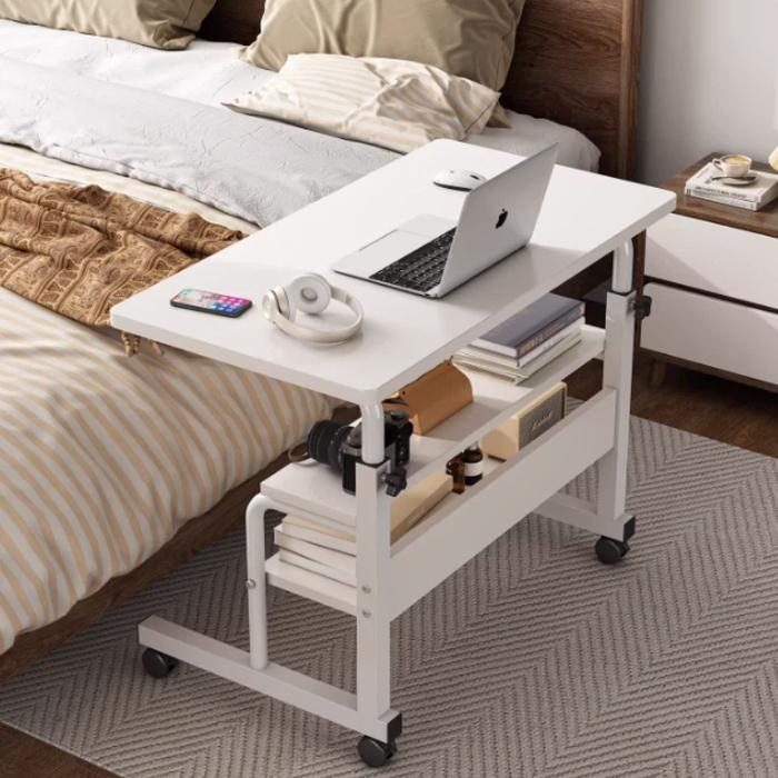 Jual Fur13-Meja Laptop Lipat Adjustable dengan Roda Meja Laptop Roda ...
