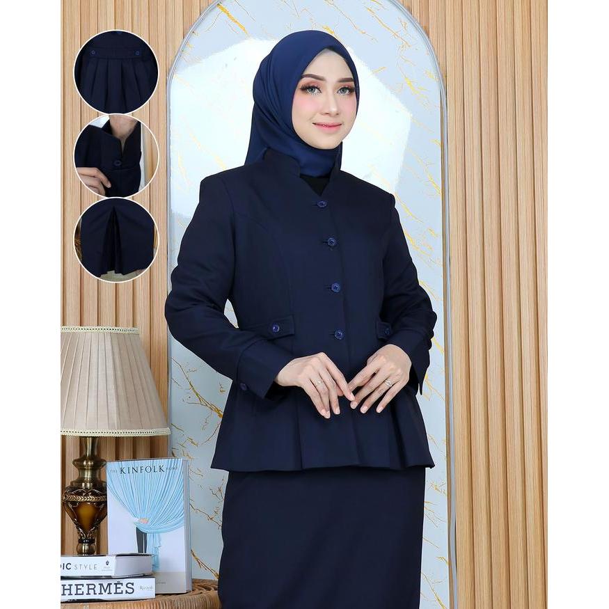 Jual SERAGAM DINAS GURU BIRU DONGKER STANDAR SHANGHAI SUSUN WANITA ...