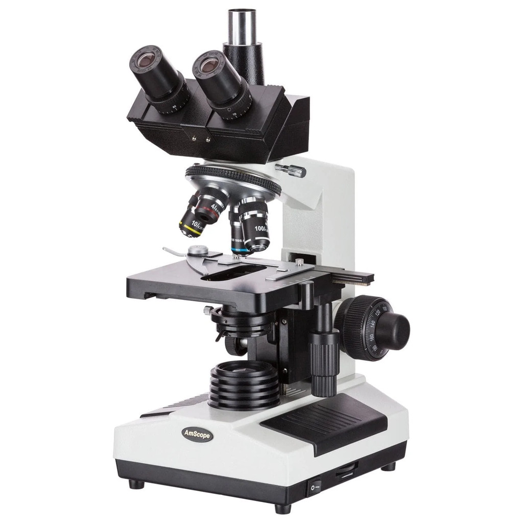 Jual Doctor Veterinary Microscope--AmScope 40X-2000X Trinocular Halogen ...