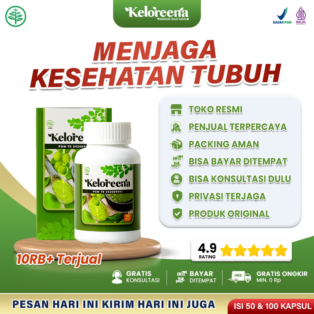 Keloreena Kapsul Obat Radang Prostat dan Infeksi Saluran Kemih