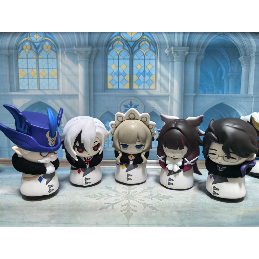 Jual Mihoyo Official Fatui Chibi Blind Box Dottore Columbina Tartaglia ...
