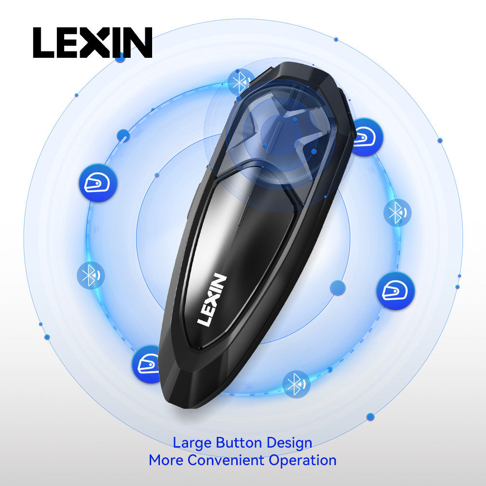 Jual Lexin GTX 1pcs Intercom Bluetooth For Motorcycle Helmet Headset ...