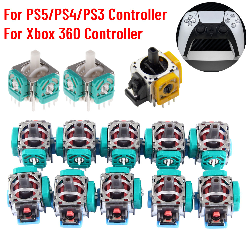 Jual 10-1pcs 3D Analog Joystick Sensor Module Thumb Rocker Stick ...