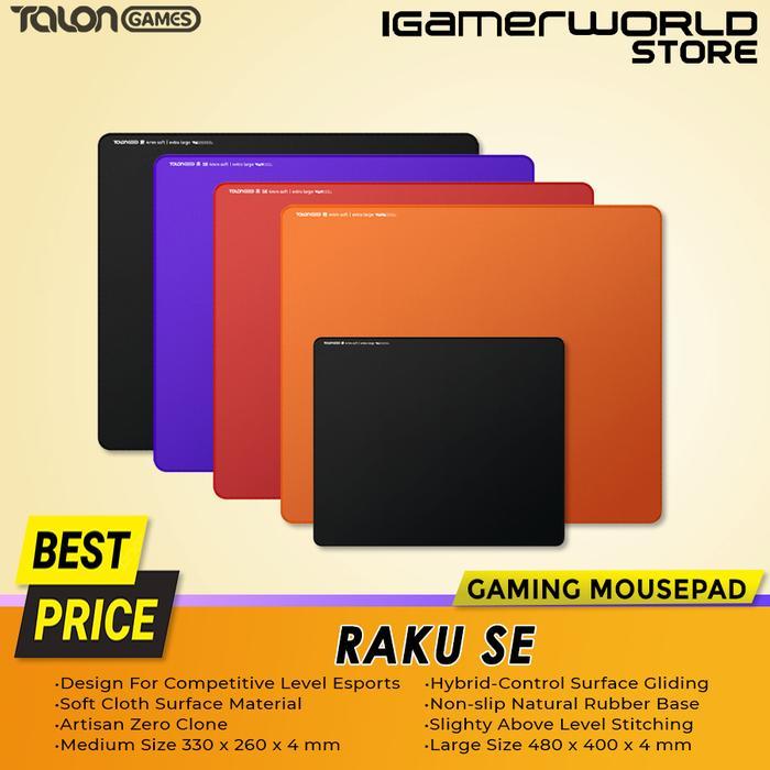 Jual Talongames RAKU SE Mouse pad Hybrid-Control Artisan Zero / QCK ...