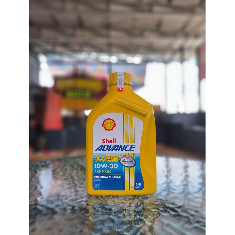 Jual Oli Motor Shell Advance Ax5 Matic Scooter 10W30 800 Ml Populer ...