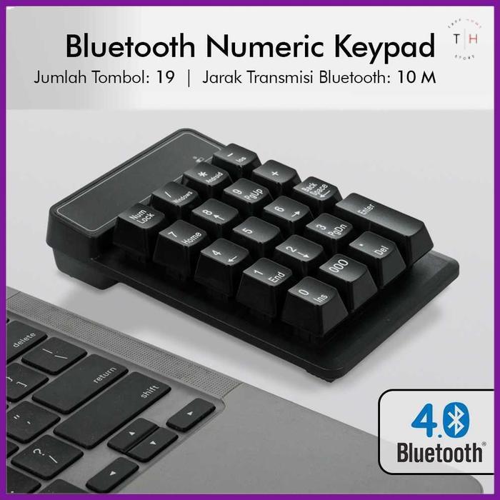 Jual Numpad Numeric Keypad Numpad Bluetooth 4.0 Number Keyboard ...