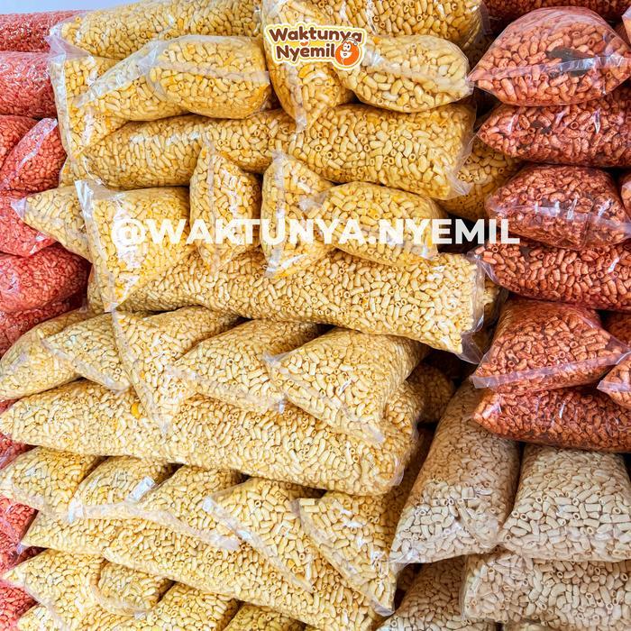Jual 1 Ball Makaroni Bantat 1Kg Rasa Pedas Daun Jeruk Food Snacks Pedas ...