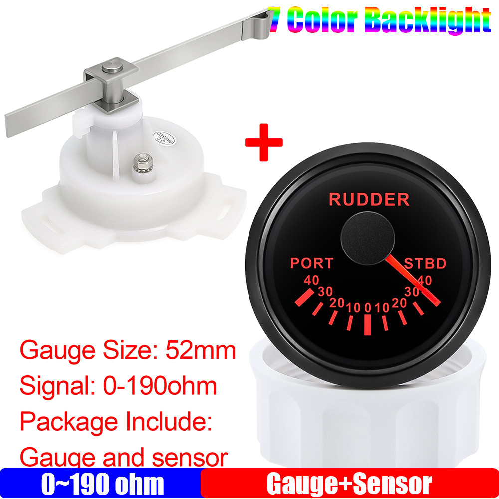 Jual Zmfjh 52Mm Rudder Position Indicator With Sensor Waterproof Rudder ...