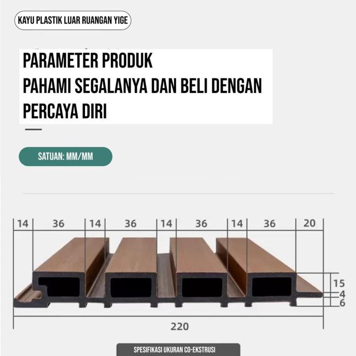 Jual Ready LAIV Wall Cladding WPC Wood Panel Kisi Kisi WallPanel ...
