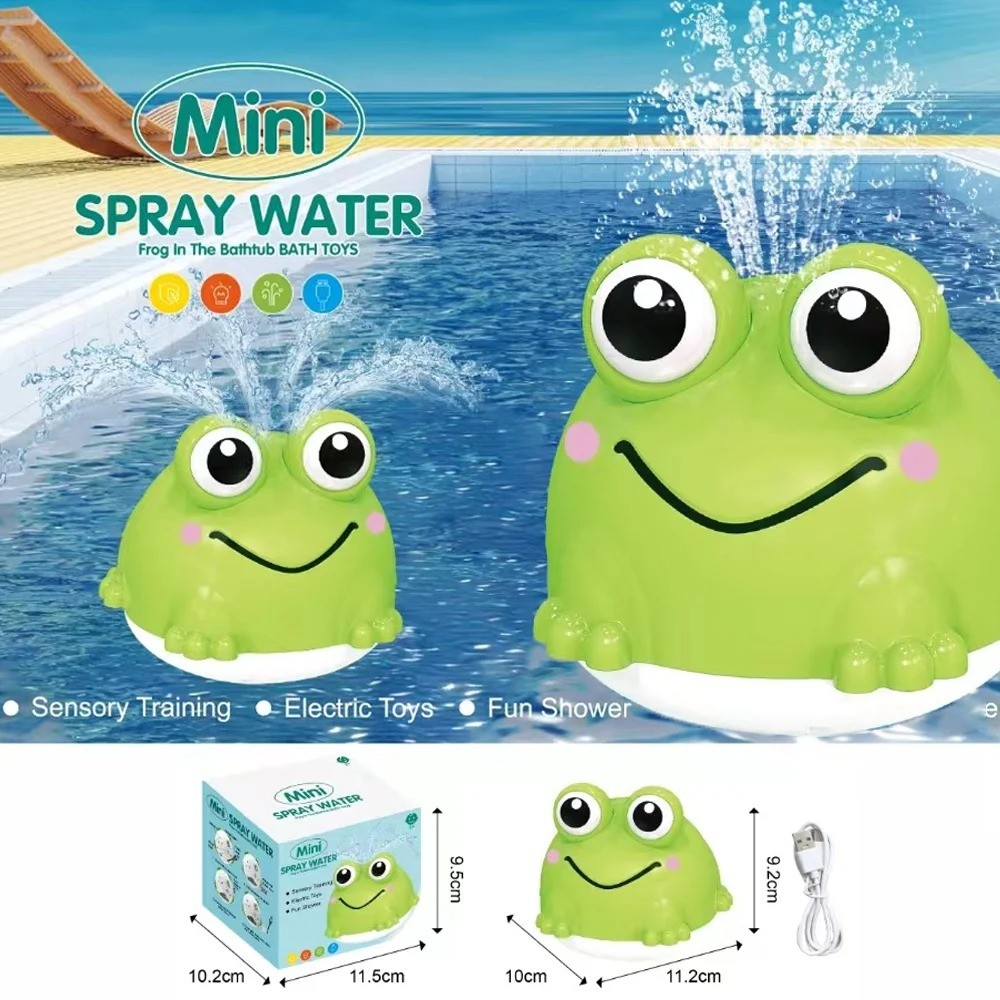 Jual Automatic Spraying Bath Toys, Smart Sensor Whale Frog Spray Ball ...