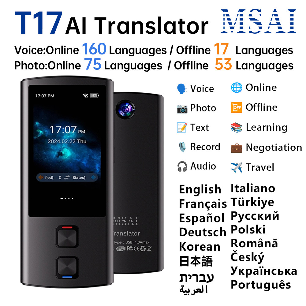 Jual MSAI T17 Elite Business Metal Translator Two Way Real Time Online ...