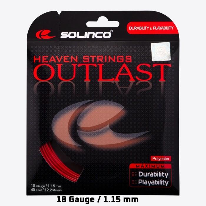 Jual SENAR TENIS SOLINCO STRING OUTLAST DURABILITY AND PLAYABILITY RED ...
