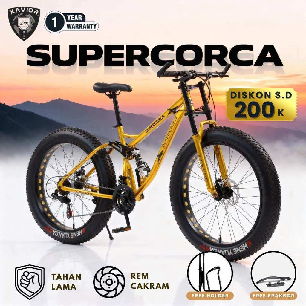 Jual Sepeda Gunung MTB 26 Inch XAVIOR SUPERORCA Ban Besar 21 Speed ...
